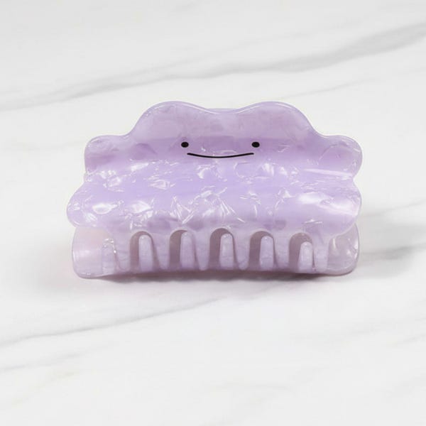 Pokopia Inspired Ditto Hair Claw - Pokemon Inspired Accessory