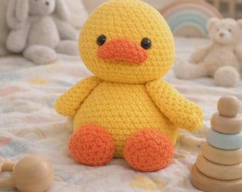 Crochet Duck Amigurumi Pattern – Large Plush Toy (PDF Pattern)