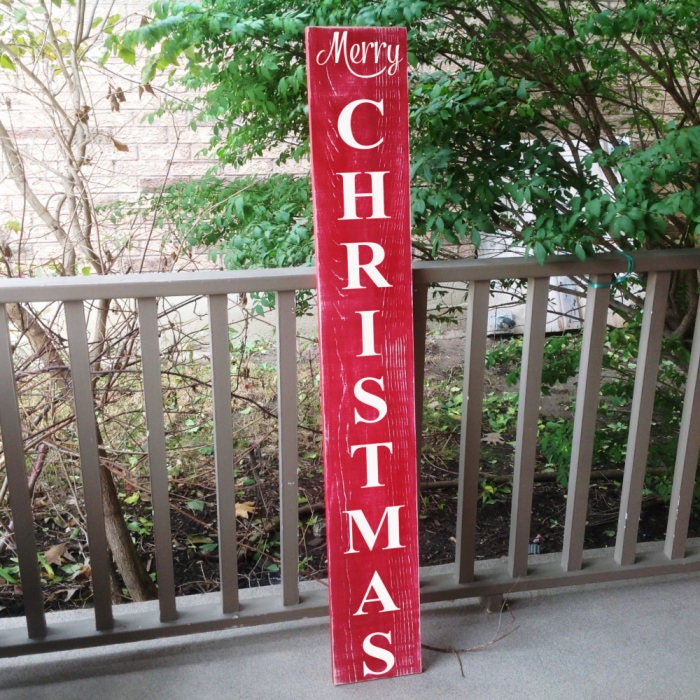 Vertical Outdoor Sign Front Door Decor Christmas Sign