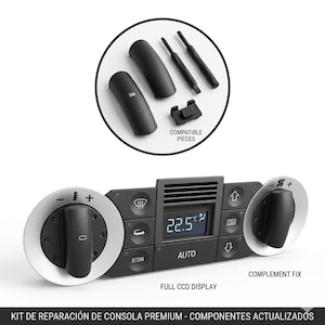 Knappar till bilens luftkonditionering – hållbart 3D-ersättning | Reparation av klimatanläggning/AC-kontroll | Lösning för slitage på insidan