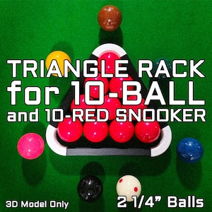 Triángulo de 10 bolas de 2 1/4" - Solo modelo 3D (STL)