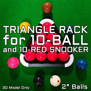 Triángulo de 2" para 10 bolas - Solo modelo 3D (STL)