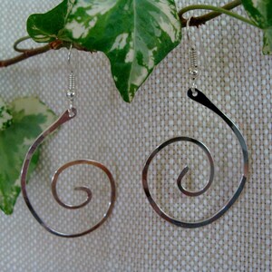 Sterling Silver Spiral Earrings image 1