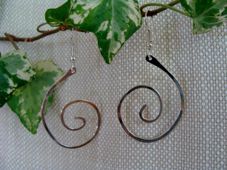 Sterling Silver Spiral Earrings image 1