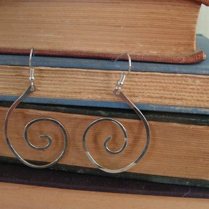 Sterling Silver Spiral Earrings image 2