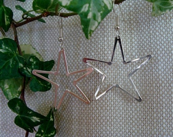 Sterling Silver Star Earrings