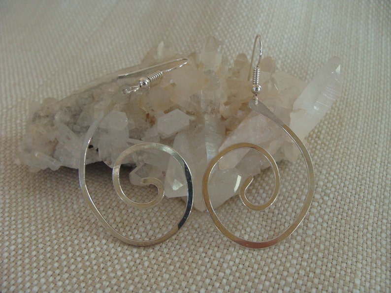 Sterling Silver Spiral Earrings image 5