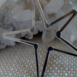 Sterling Silver Star Earrings image 3