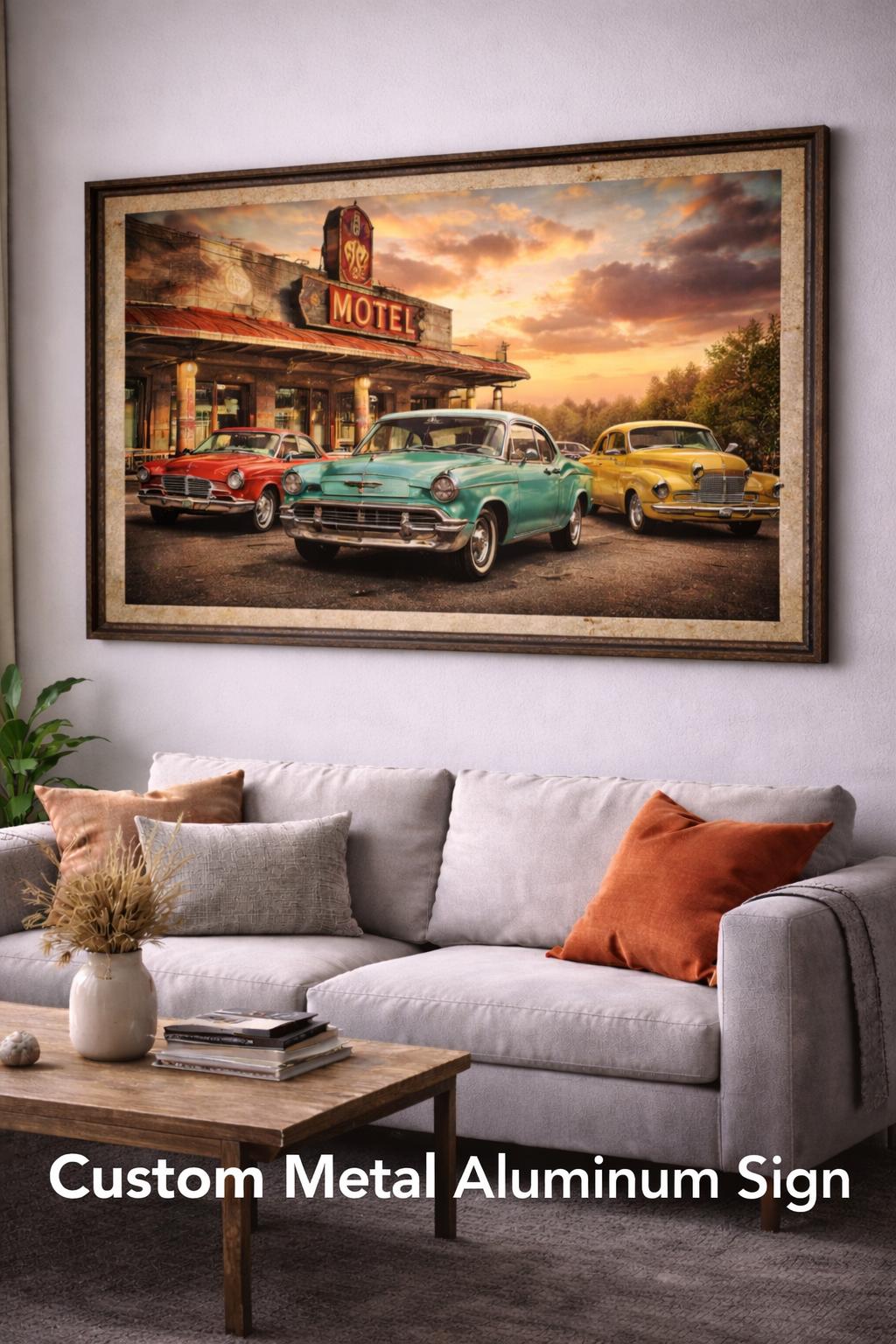 Custom Aluminum Metal Print, Personalized Photo Wall Art