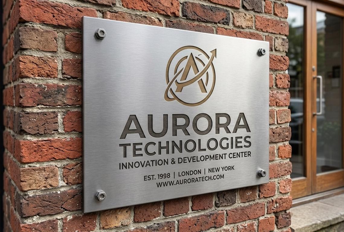Custom Logo Metal Sign, Aluminum, Wall Decor