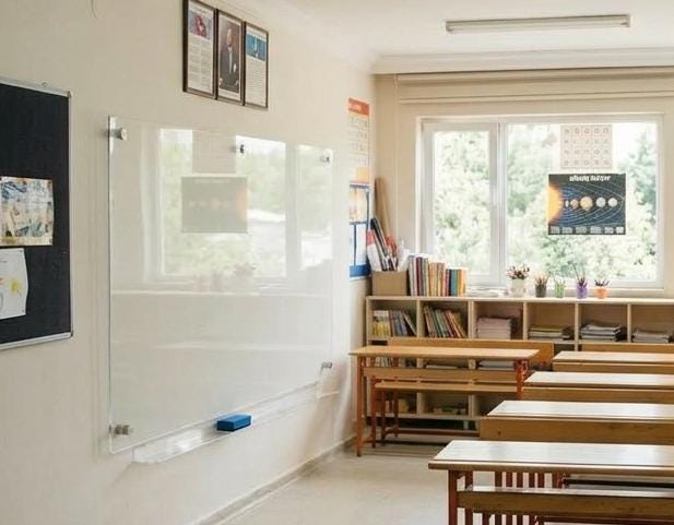 Large Frosted Acrylic Dry Erase Board, Floating Wall Planner, Minim...