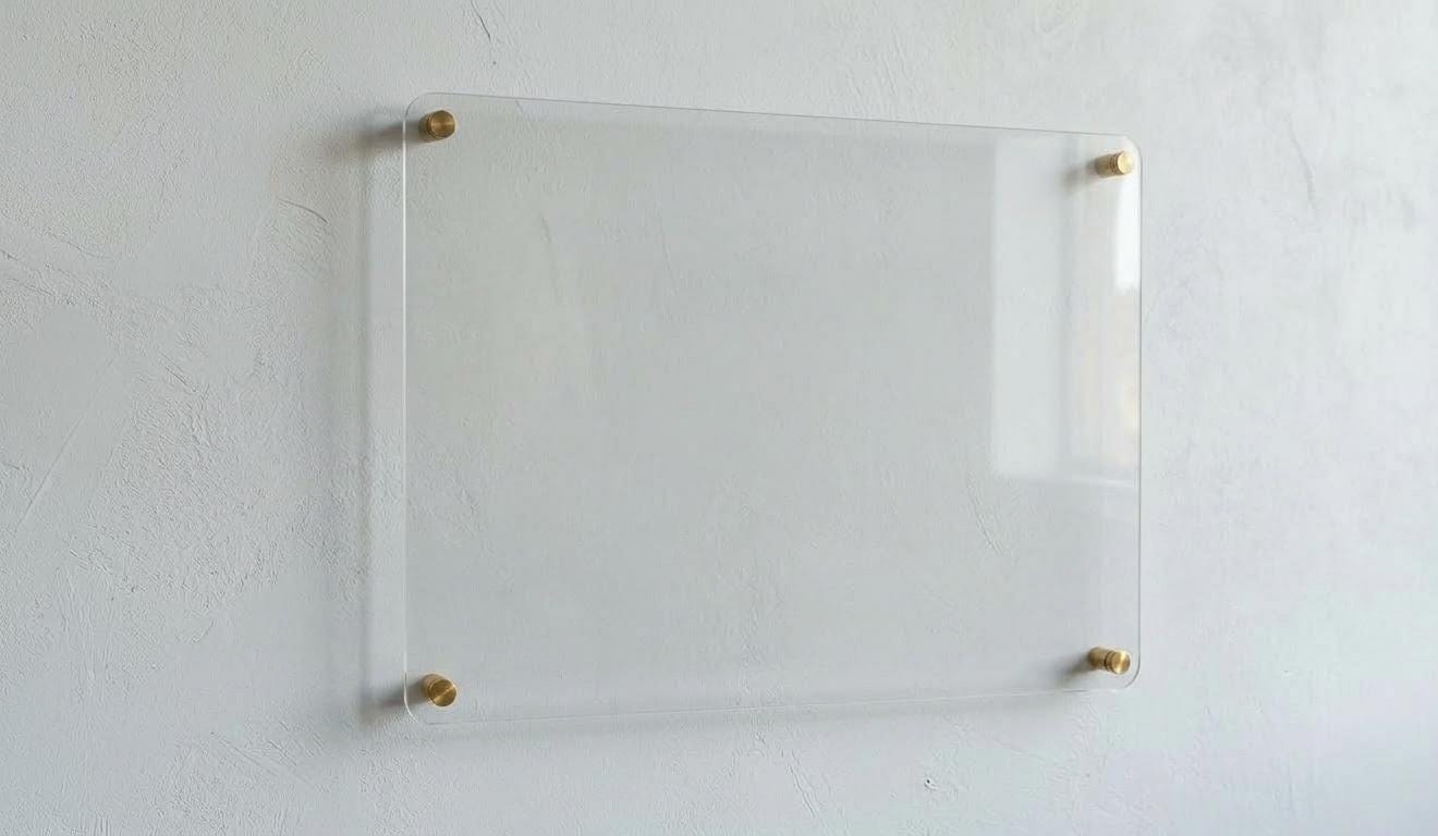 Clear Acrylic Dry Erase Board, Modern Wall Mounted Planner, Reusabl...