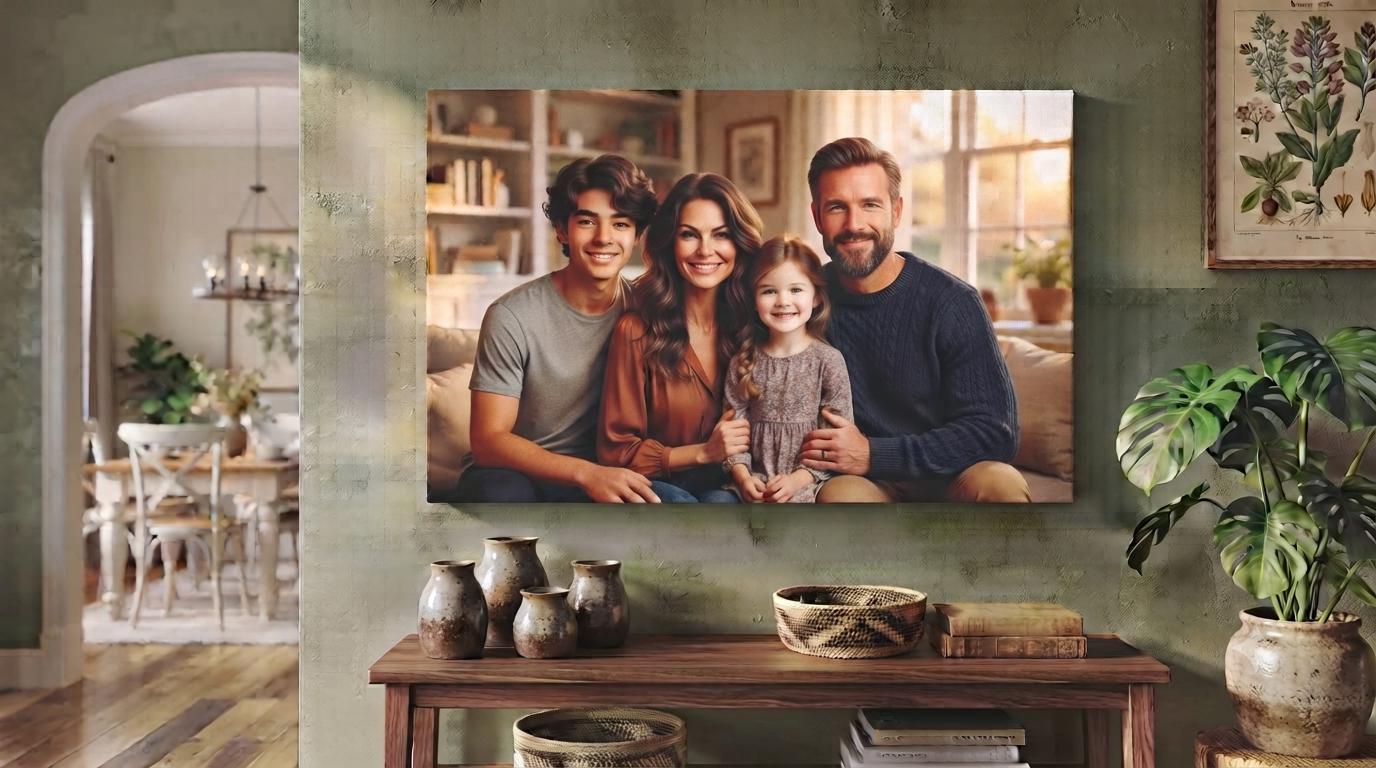 Personalized Canvas Print - Custom Photo Wall Art Keepsake