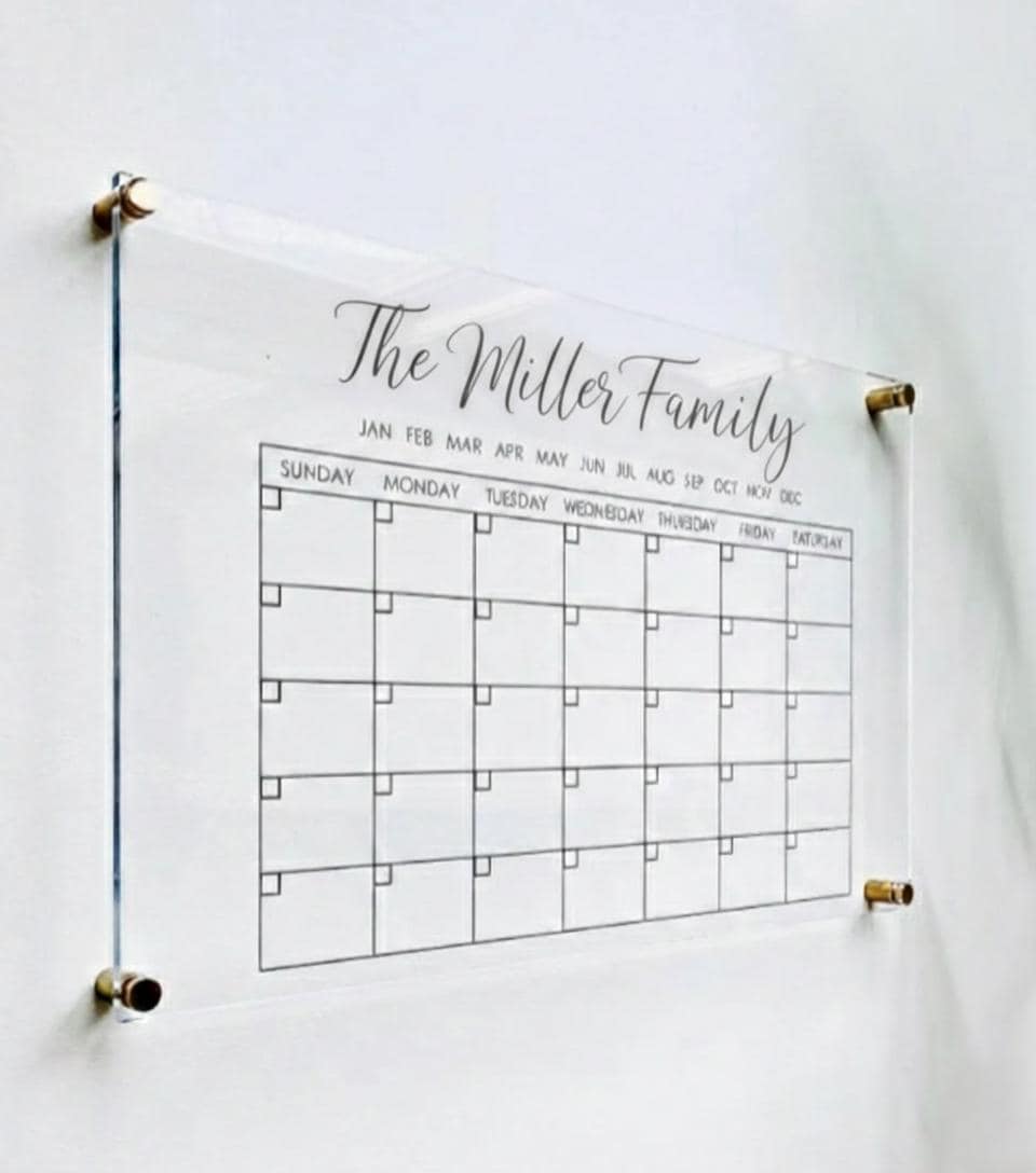 Weekly Planner , Family Calendar Board , Minimalist Wall Chore Orga...