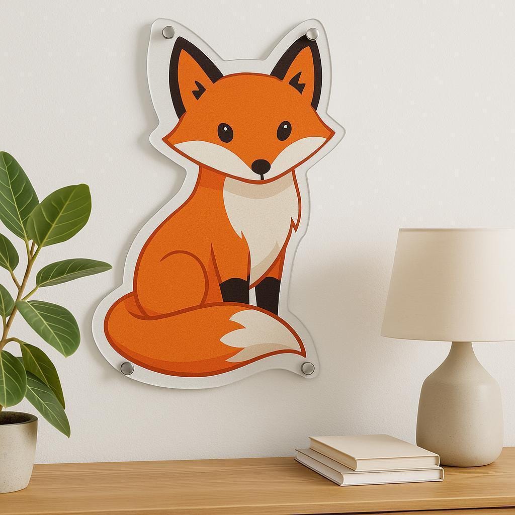 Colorful Acrylic Wall Art - Custom Die-Cut, Vibrant Modern Style