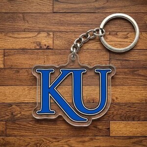 Texas Longhorns University Keychain, 2D Flat Acrylic College Fan Keyring, Texas Longhorns Fan Gift, College Football Backpack Charm