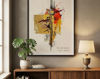 Kill Bill – Black Mamba | Minimalist Cinematic Art Poster