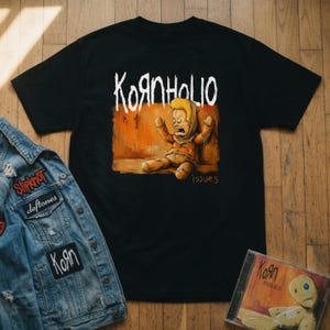 Kornholio T-Shirt - Beavis and Butt-Head Nu Metal Parody, korn mashup, mtv retro