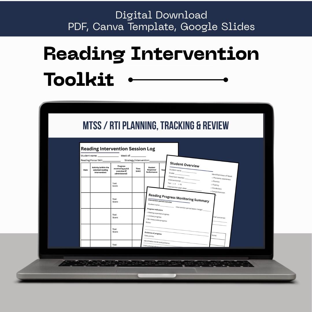 MTSS Documentation Toolkit – Reading Terminology | RTI Paperwork ...
