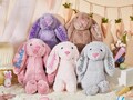 Personalized Embroidered Bunny for Kids, Custom Name Baby Shower Gift,Flower Girl Gift,Monogram Bunny Rabbit,Easter Bunny Gift for Boy Girl