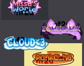 Custom VTuber Logo Design Commission [Do not buy unless messaged for a Quote, Will change listing price to match]