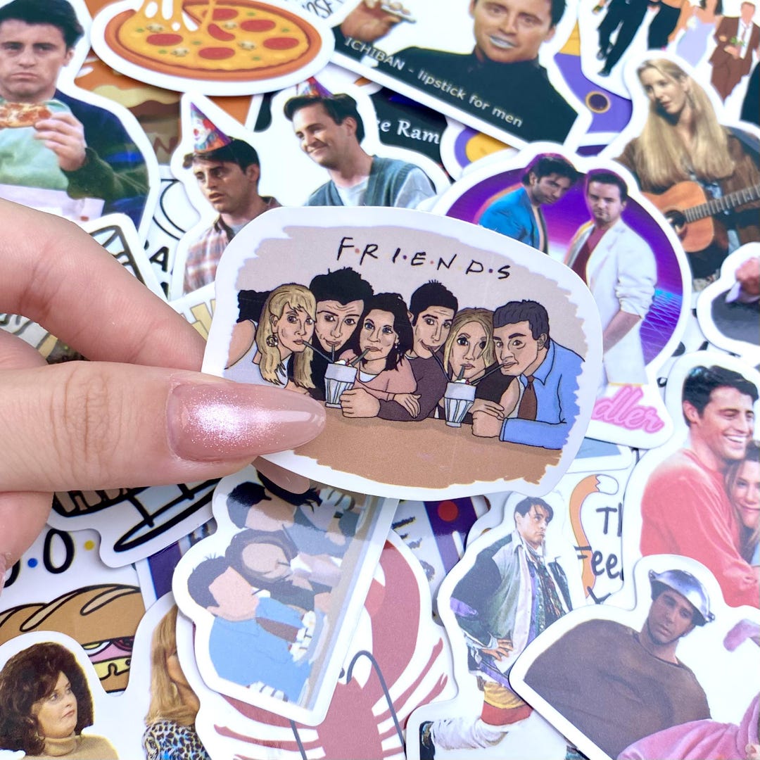 200 Stickers Friends TV Show Sticker Pack |decals | Lobster Turkey Head ...