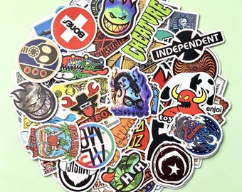 200pcs Skate Culture Sticker Pack, Original Streetwear Vinyl Decals, Waterproof Die-Cut Stickers, Laptop Skateboard Water Bottle, Retro 90s