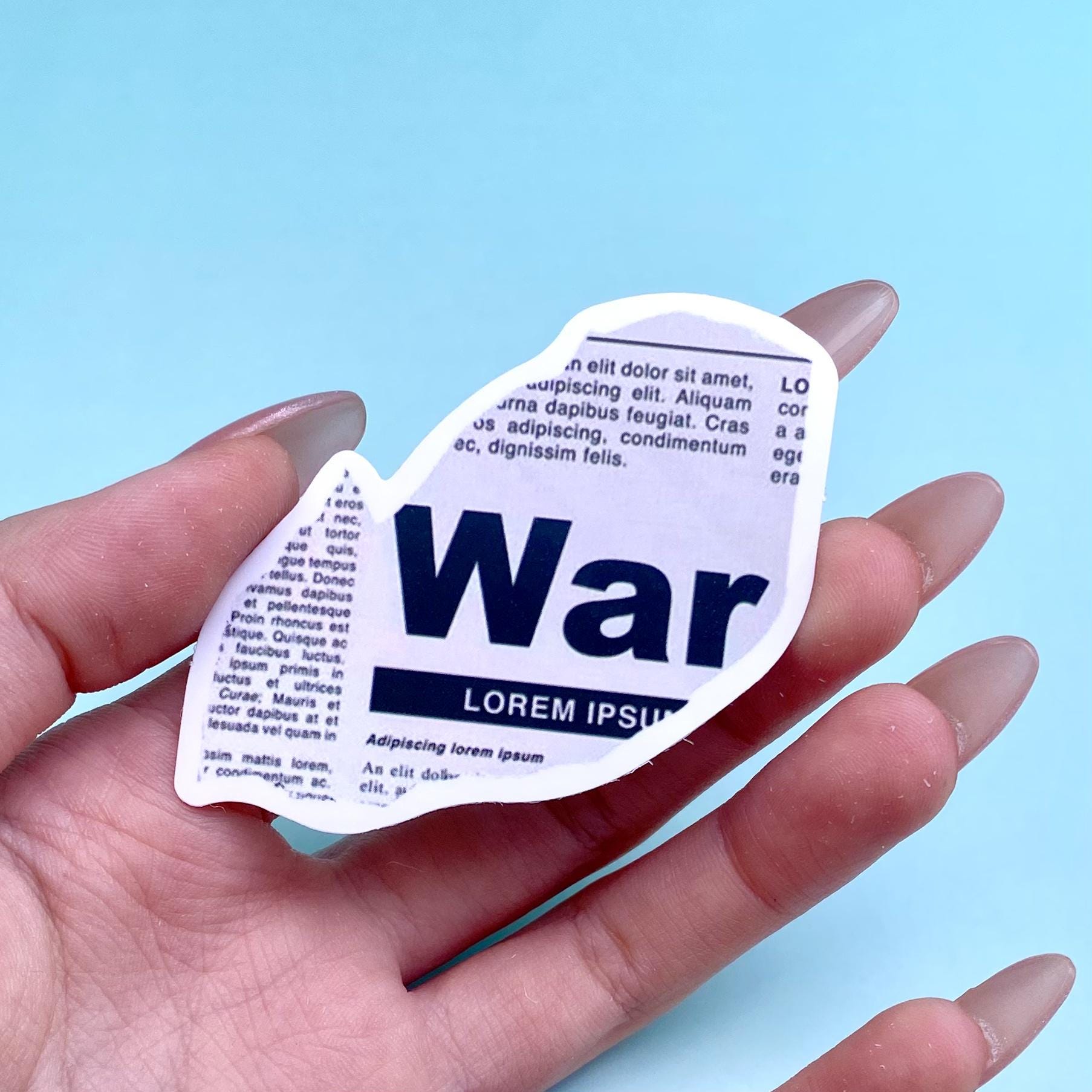 Newspaper Sticker Design 50pcs Vintage Newspaper Sticker Pack | Retro Collage Decals | Dark ...