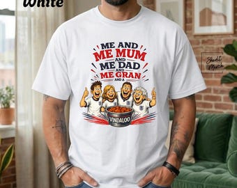 Camiseta Vindaloo Yo y yo Mamá y yo Papá y yo Gran Tee Camiseta de fútbol de Inglaterra Regalo divertido para el fanático de Inglaterra Copa del Mundo