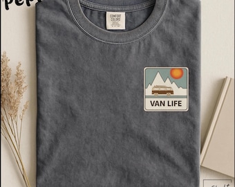 Camiseta Van Life, camiseta Campervan, camiseta Traveler Lover, camiseta Road Trip, regalo Adventurer Seaker, camiseta Outdoor Lifestyle