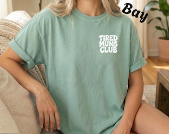Camiseta del Club de Mamás Cansadas, Camiseta Minimalista y Divertida para Mamá, Regalo para Mamá, Mamá Moderna, Mamá Genial