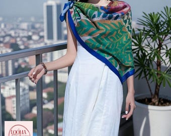 Desert Style Sun Protection Scarf | Women’s Exotic Shawl Atmospheric Silk Feel Fashion Wrap