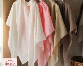 Tencel Square Scarf | Women’s Lightweight Sunscreen Shawl Elegant Solid Color Wrap