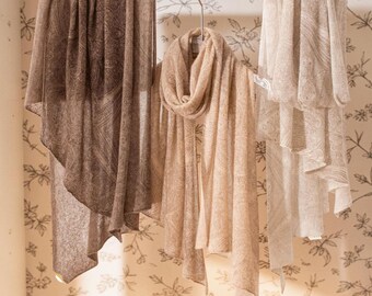 Vintage Cashmere Feel Scarf | Women’s Old Money Oversized Elegant Shawl Wrap