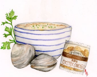 A little bowl of clam chowda