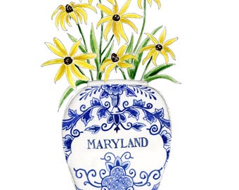 Vintage Ceramic and Brass Royal Goedewaagen Holland Handpainted