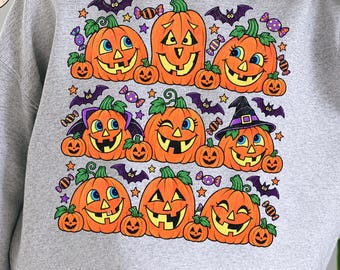 Vintage Halloween Pumpkin Png, Cute Jack O Lantern Pumpkin Patch Design, Retro Fall Halloween Png, Spooky Pumpkin Sublimation Download