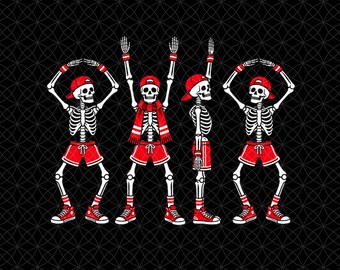 O-H-I-O Funny State Skeletons Png, Ohio Halloween Design, Funny Ohio Buckeye Skeleton Group, Spooky State Humor
