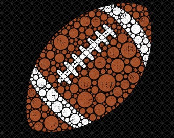 Game Day American Football Dots Png, International Dot Day Football, Modern Sports Graphic, Football Season Design, Athletic Sublimation
