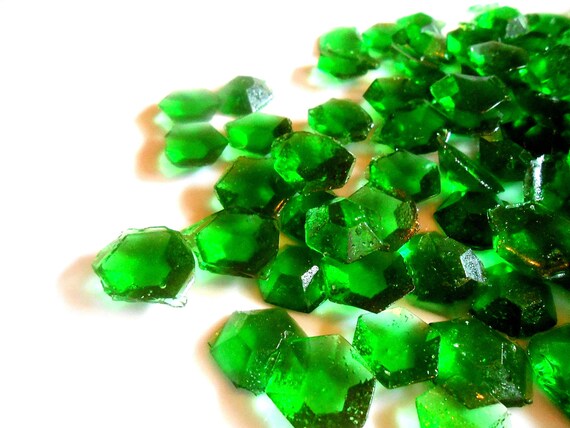 MAY SUGAR GEMS, Emerald Green, Birthstone, Zodiak Gems, Candy Gems,  Birthday Cake Decorations, Hard Candy, Cake Toppers, St Patrick's Day 