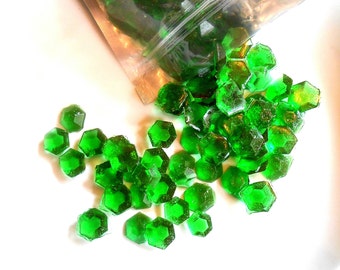 THE TAURUS GIFT mid April Emeralds, Green, Birthstone, Zodiak Gems, Candy Gems, Birthday Cake Decorations, Cake Toppers, St Patrick's Day