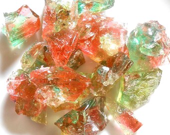 WATERMELON CRYSTAL CANDY Gems, Rock Candy, Chunks, Summer Favors, Wedding Cake, Cake Decorations 1/2 pound