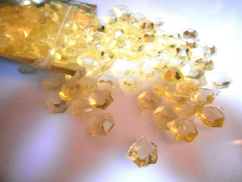 Peach Champagne Diamonds Candy Gems Cake Decorations Half Etsy