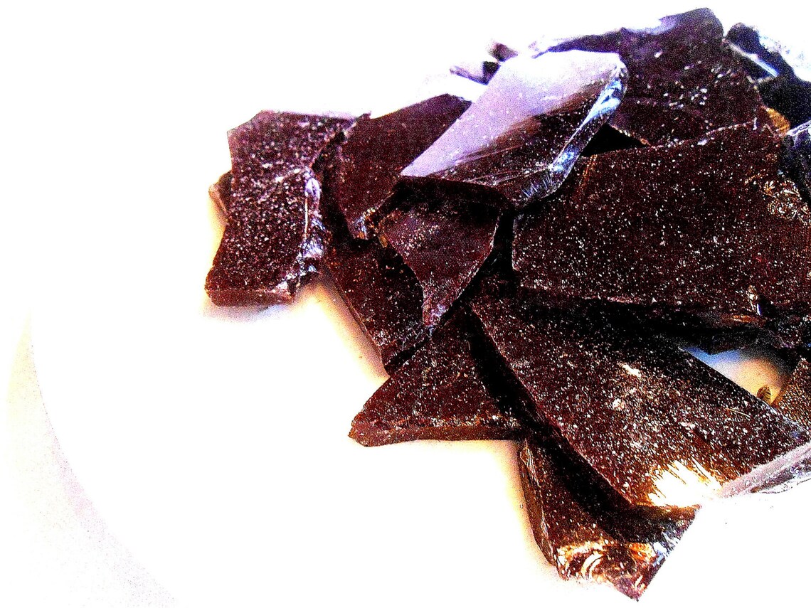 BLACK LICORICE CANDY Heart Lollipops Rock Sugar Candy Heart Etsy