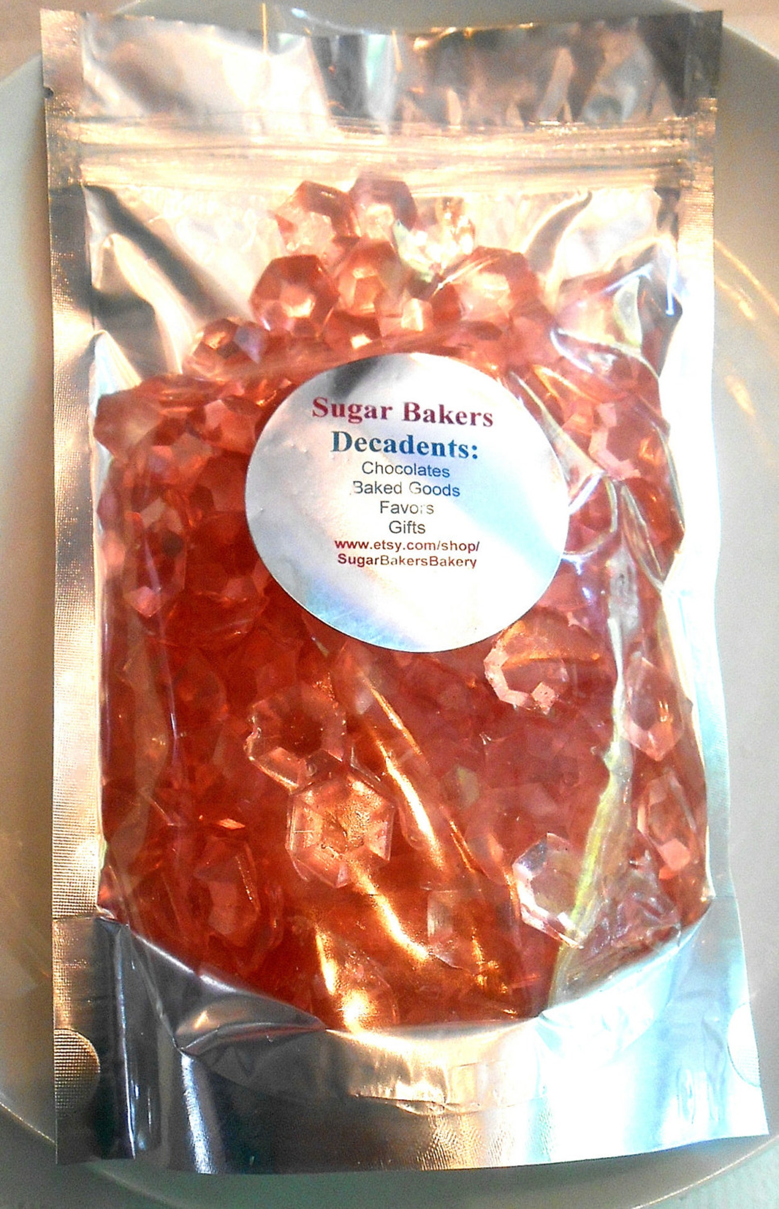 ROSE GOLD Candy Edible Jewels Cake Toppers Candy Gems Cake Etsy