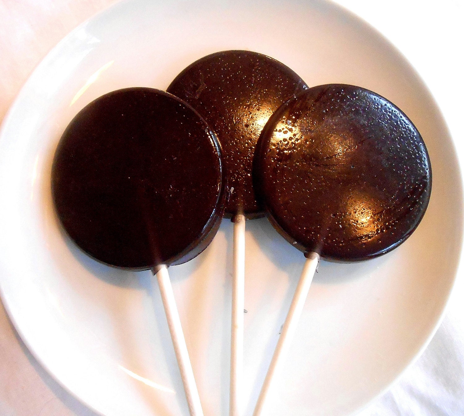 BLACK LICORICE CANDY Heart Lollipops Rock Sugar Candy Heart Etsy
