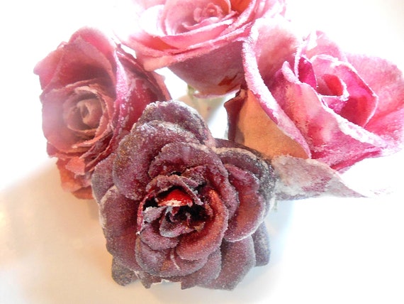 Gourmet, Candied Flowers, Crystallized, Long Lasting, Edible, Weddings,  Cupcake Toppers 