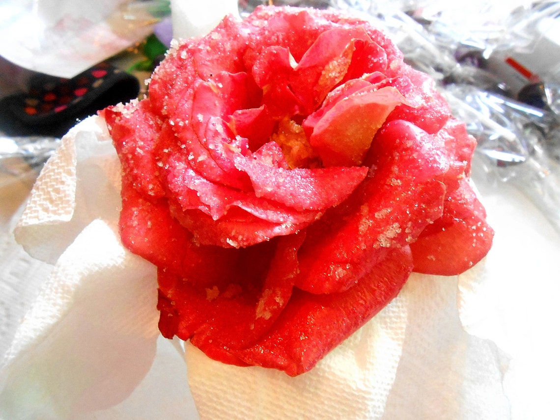 Sugar Coated Roses Crystallized Roses Edible Flowers Etsy