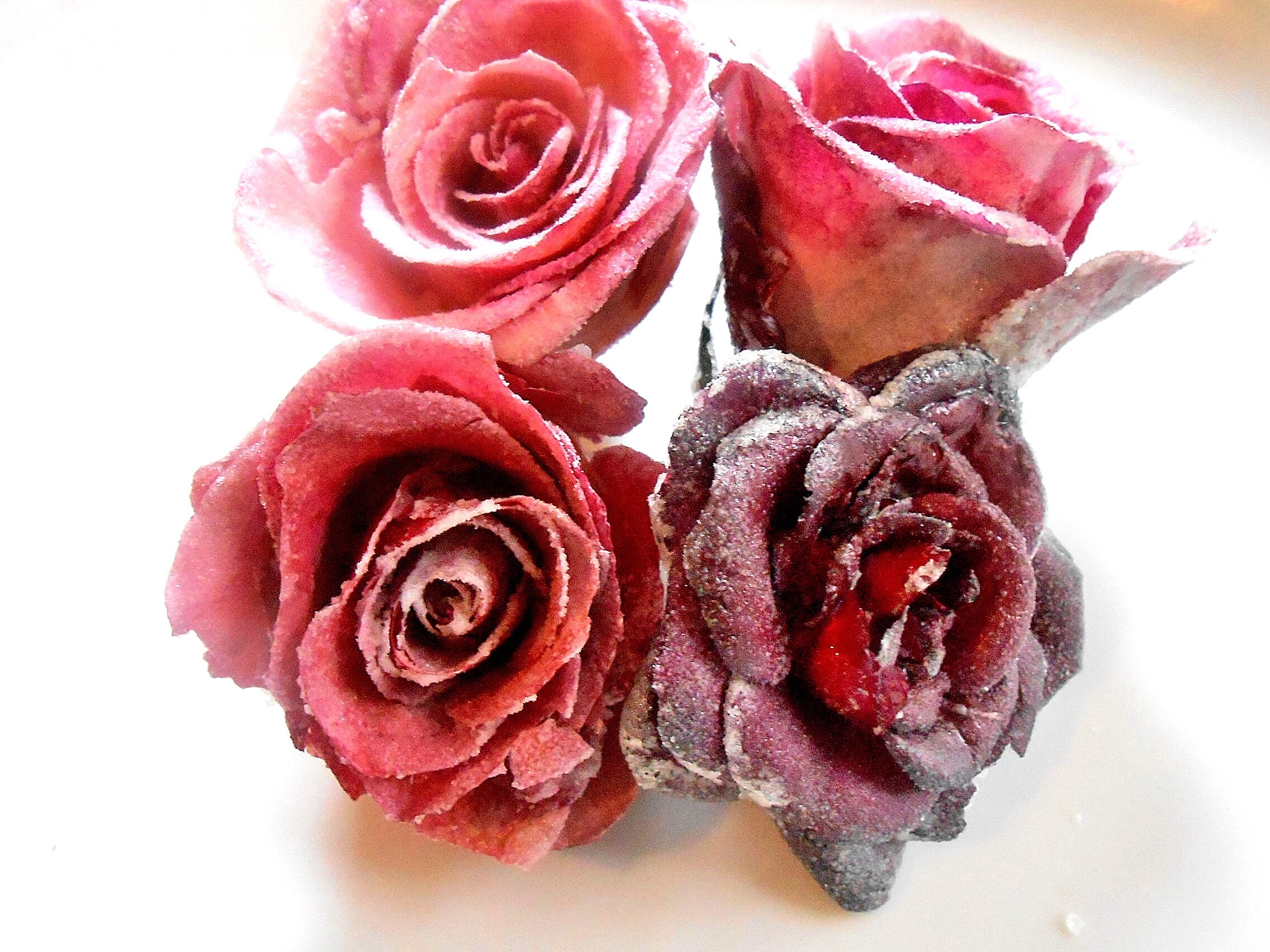 Candied rose sale