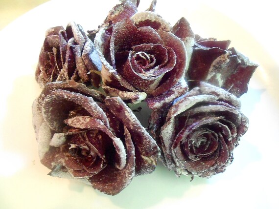 Burgundy Wine Real Candied Roses Black Rose Organic Edible Etsy Burgundy Wine Real Candied Roses Black Rose Organic Edible Etsy